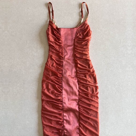 Bebe Fitted Panel Dress ASO Hayley Marshall - Picture 3 of 14